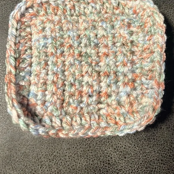 Handcrafted Multicolor Crochet Prayer Square - Picture 1 of 3